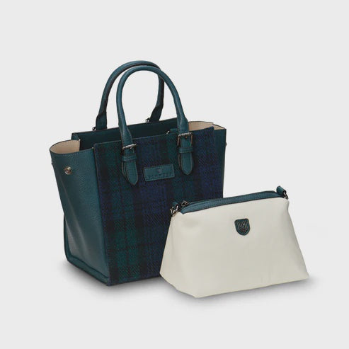 Islander | The Medium Caillie Tote - Black Watch Tartan