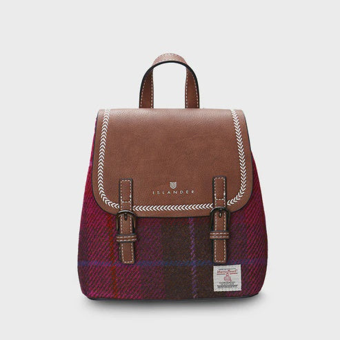 Islander | The Mini Jura Backpack - Fuchsia Tartan