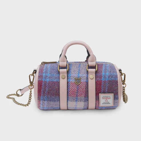 Islander | The Mini Duffel Bag  Pink and Blue Tartan