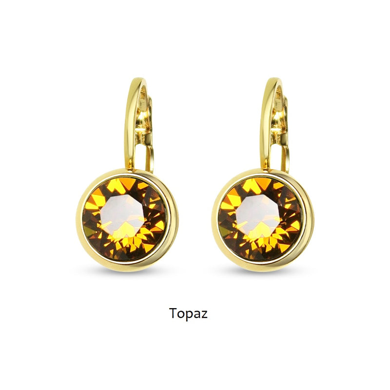 TID | Gold Plated French Clip Earrings - Multiple Colours