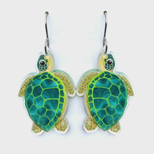 Smyle | Green Sea Turtle Earrings
