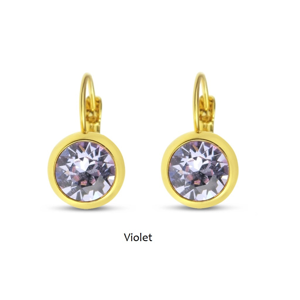 TID | Gold Plated French Clip Earrings - Multiple Colours