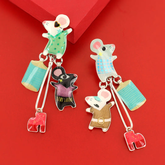 Stud earrings fantaisie - Disco -02913