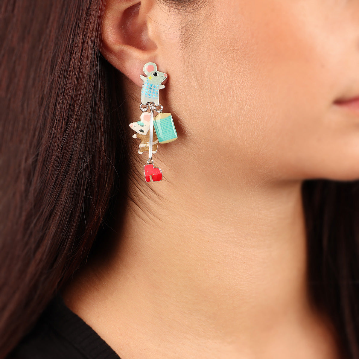 Stud earrings fantaisie - Disco -02913