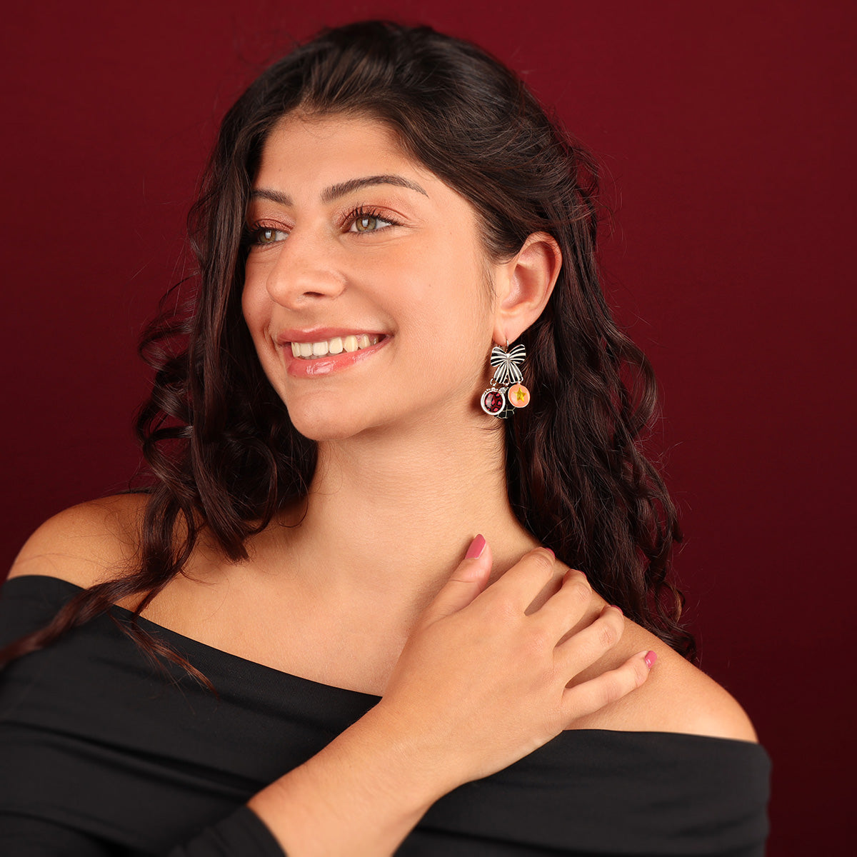 Lever back earrings fantaisie - Zazou - 05740