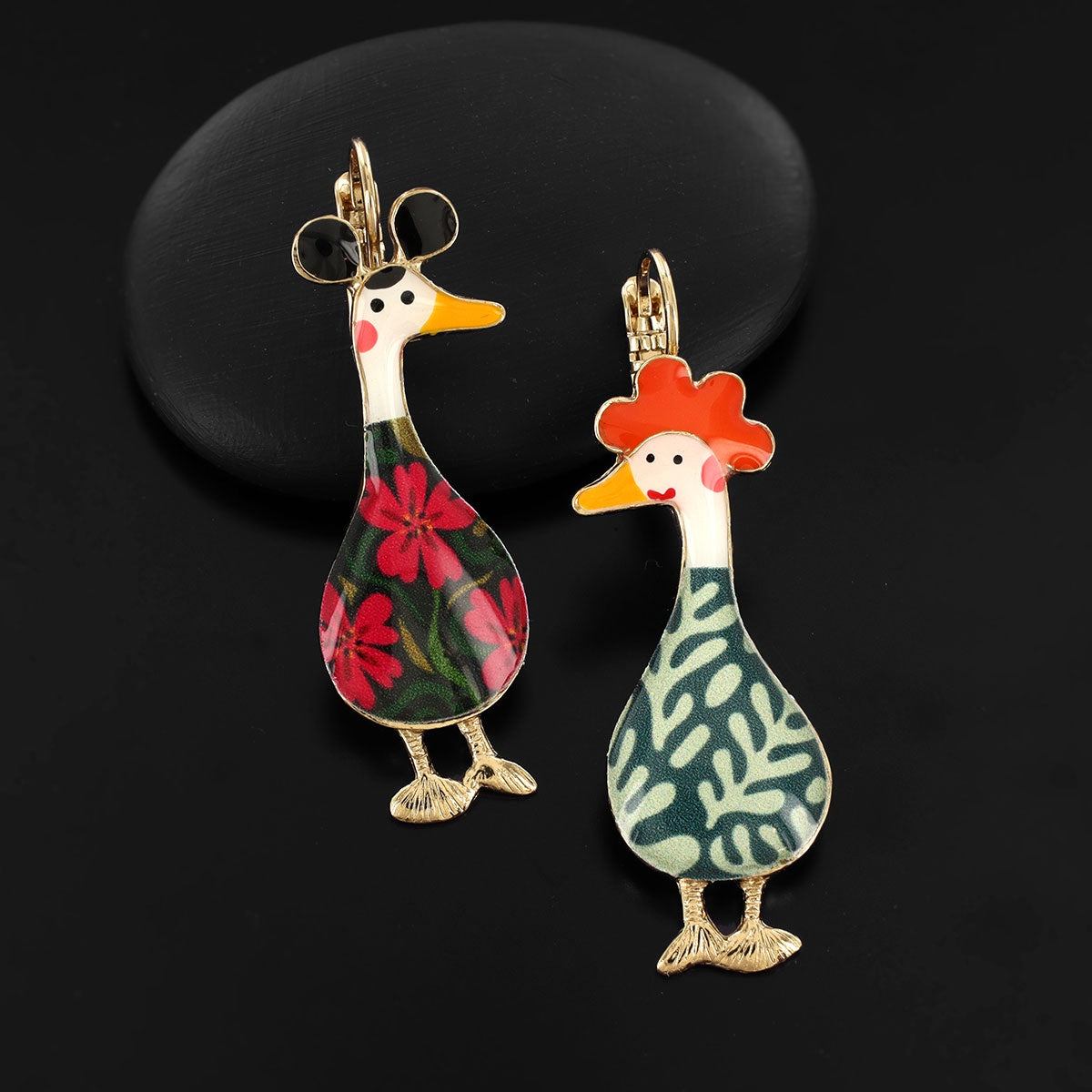 Lever back earrings fantaisie - Cancan - 11792