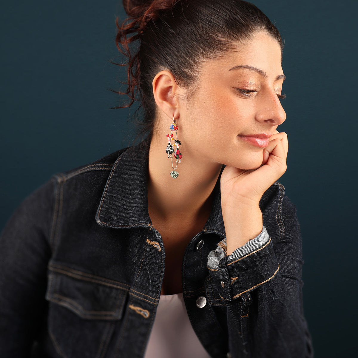 Lever back earrings fantaisie - Cancan -11794