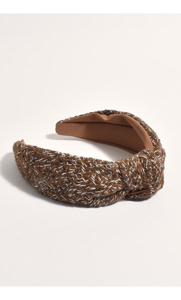 Adorne | Winter Racing Boucle Headband (Brown)