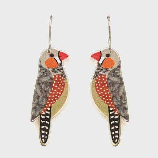 Smyle | Zebra Finch Earrings