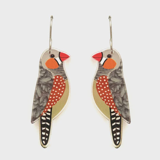 Smyle | Zebra Finch Earrings