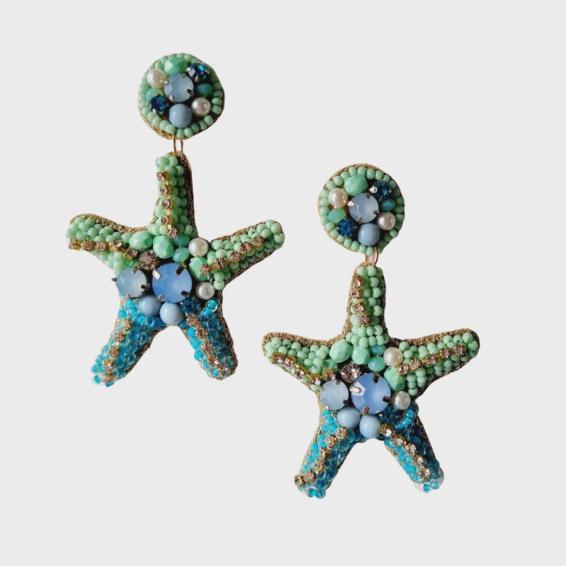 Zoda | Beaded Starfish Earring