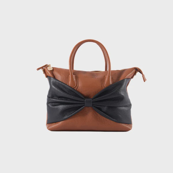 Liv & Milly | Charlotte with a Bow - Tan/Black