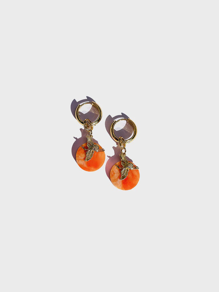 The Crane Mini Huggie Hoop Earring