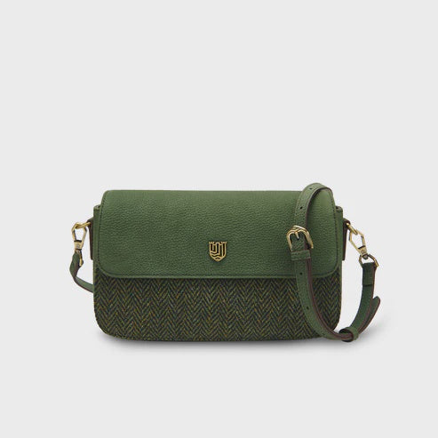 Islander | The Caithness Clutch - Dark Green Herringbone