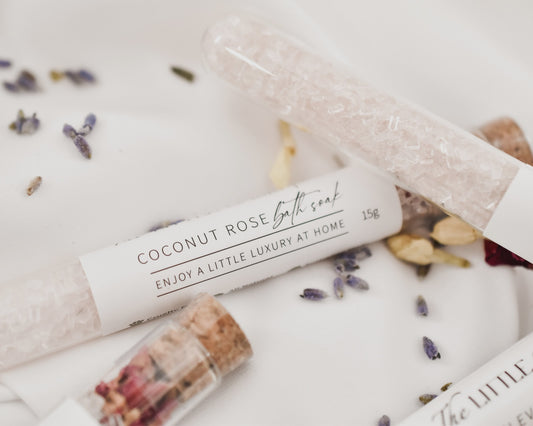 Coconut Rose - Magnesuim Bath Soak - Test Tube