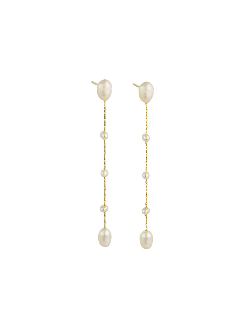 Pearl Chain Drop Earring