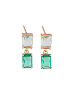 Tiger Tree Green Crystal Clara Earrings
