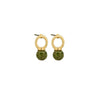 Green Porta Bell Earrings - Green and Gold