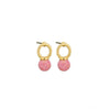 Pink Porta Bell Earrings - Pink and Gold