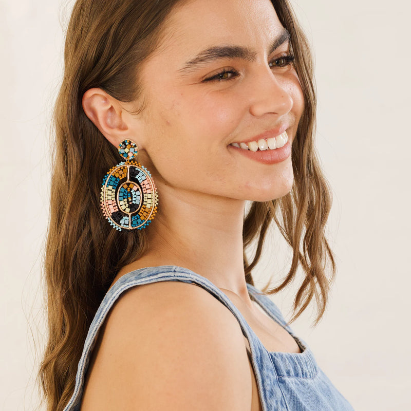 Zoda | Jodie Beaded Earrings - Multi