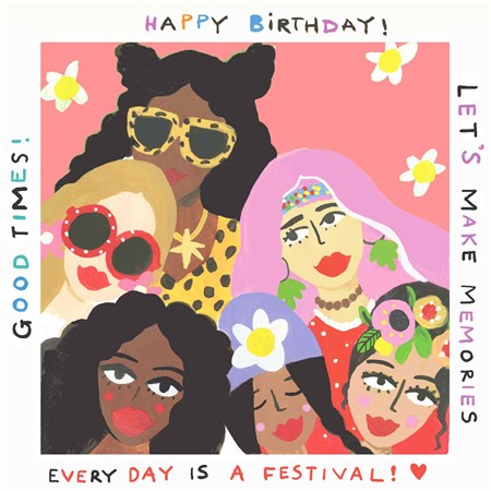 Sooshichacha Greeting Card | Happy Birthday (Good times)