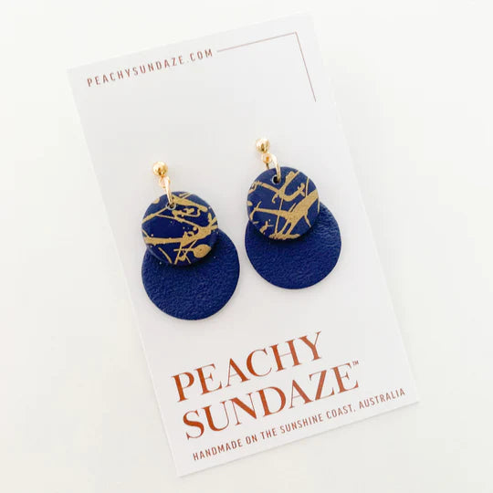 Peachy Sundaze | Eva - Navy and Gold