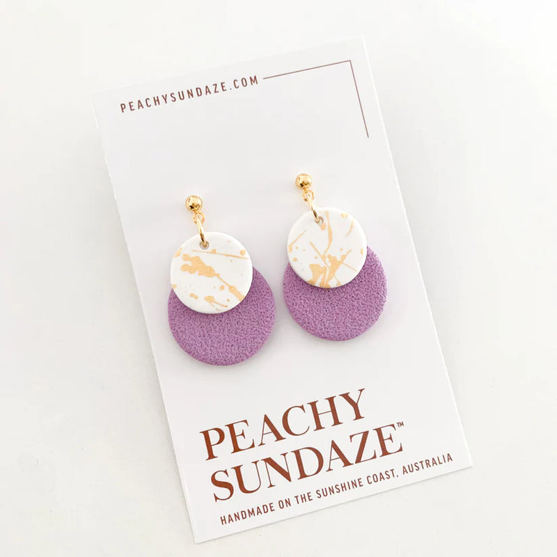 Peachy Sundaze | Eva - Light lilac and Gold