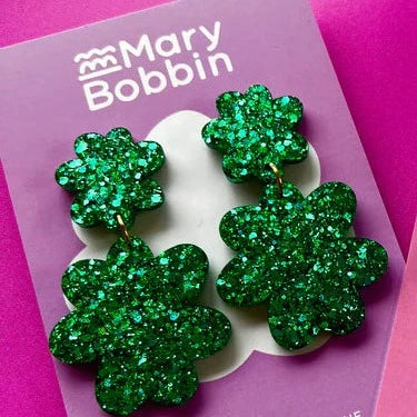 Mary Bobbin | Christmas Mega Glam Dangles - Emerald