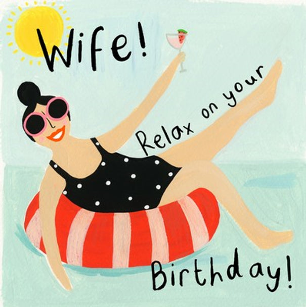 Sooshichacha Greeting Card | Wife Relax on your Day