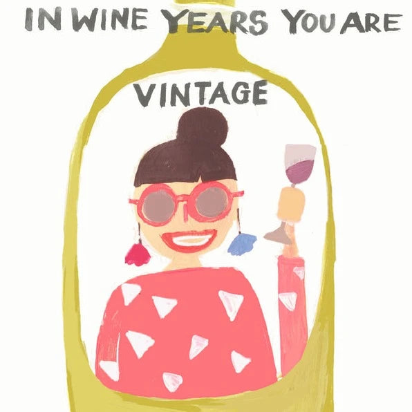 Sooshichacha Greeting Card | Wine Years Vintage