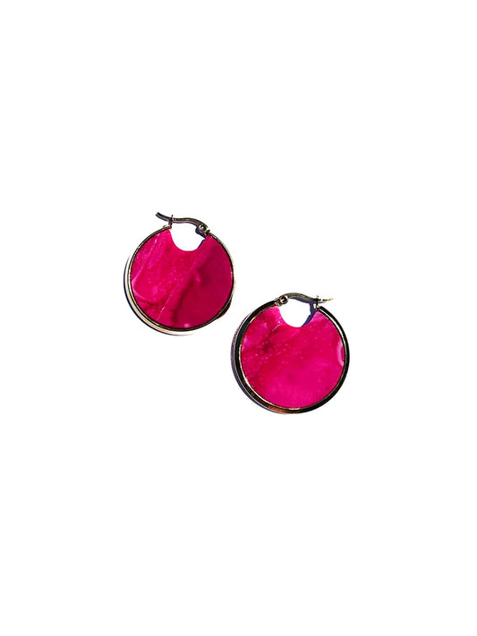 inside hoops | midi | inky pink