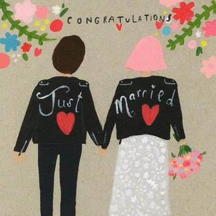 Sooshichacha Greeting Card | Just Married (Congratulations)