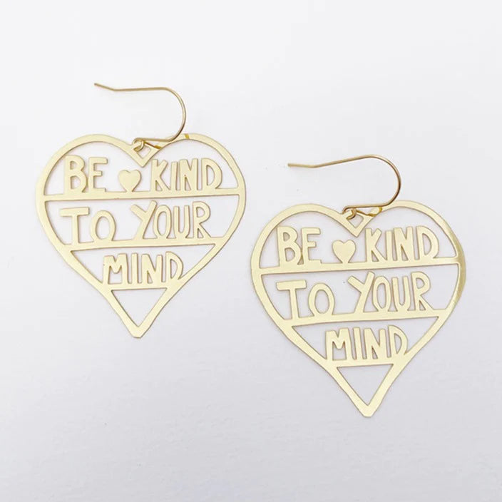 DENZ Be Kind To Your Mind Dangles | Gold