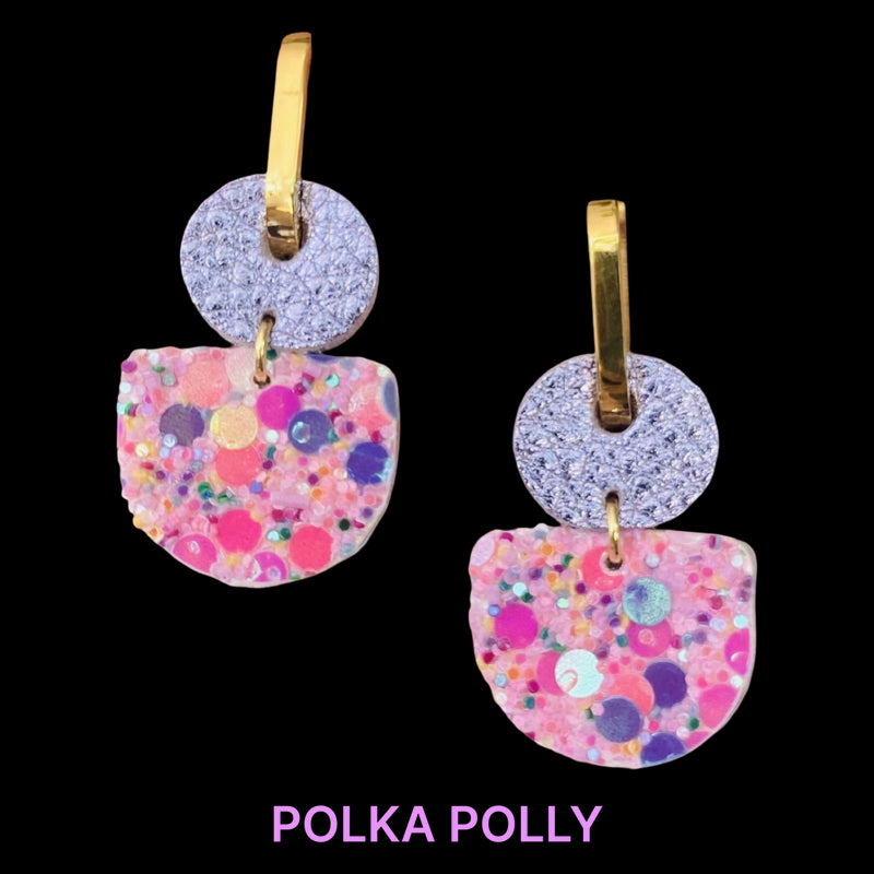 Polka Polly | Lilac Pop Dainty Hoops