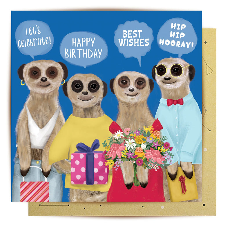 La La Land Greeting Card | Meerkats Celebration