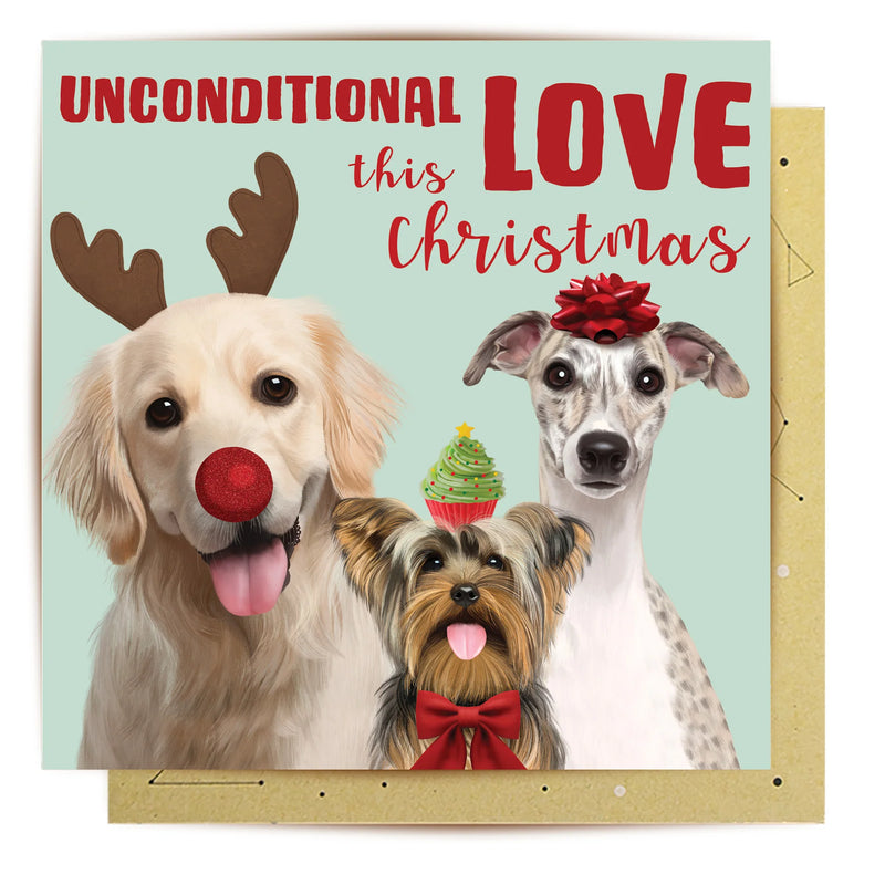 La La Land Greeting Card | Unconditional Love Dogs