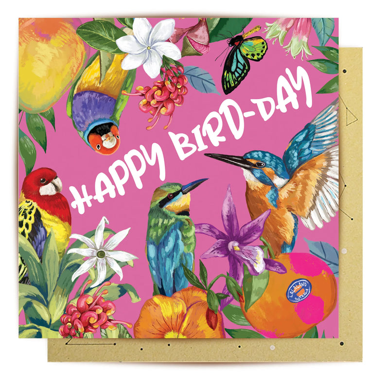 La La Land Greeting Card | Tropicana Happy Birthday Fruits