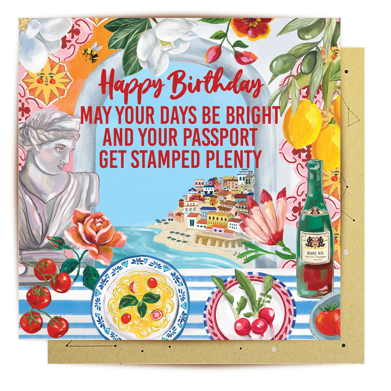 La La Land Greeting Card | Italian Summer Window