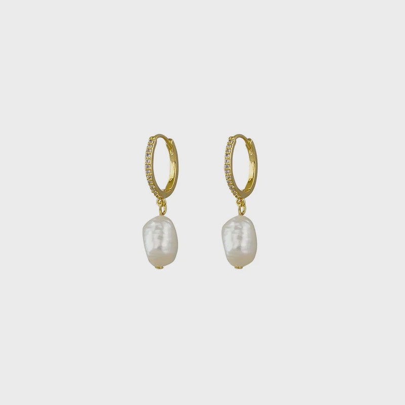 Jolie & Deen | Montana Pearl Earrings - Gold