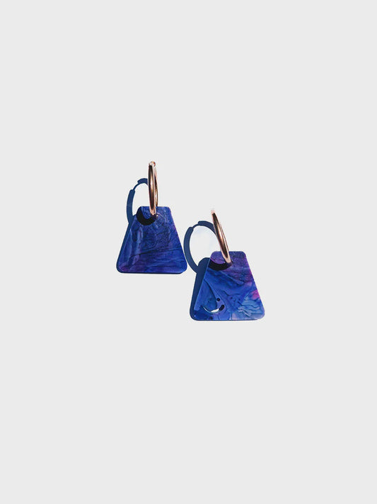 Mood Lifter Mini Purple Galaxy Earring