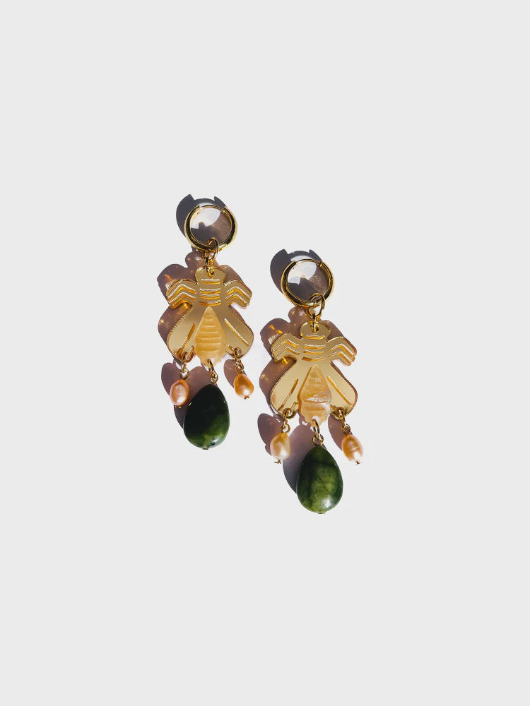 Mother Bee Earring