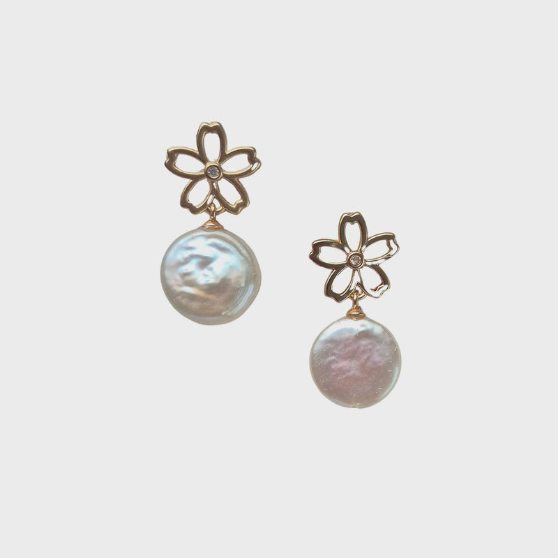 Zoda | Natural Pearl Earring Gold