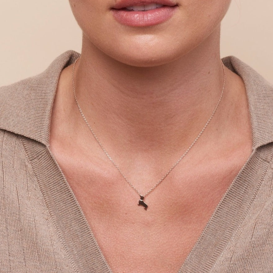 Tiger Tree | Rose Gold Bowie Necklace