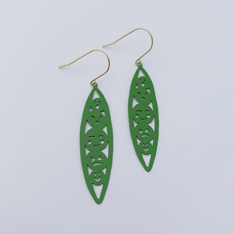 Denz | Peas in a Pod Earrings in Green