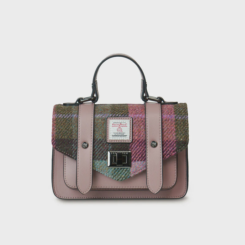 Islander | Mini Satchel - Pink-Green Tartan