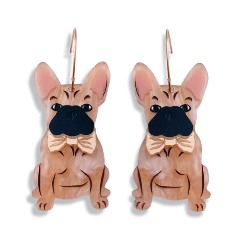 Bling Hound | Frenchie Dangles - Brown
