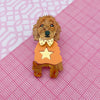 Bling Hound | Groodle Brooch - Orange Jumper