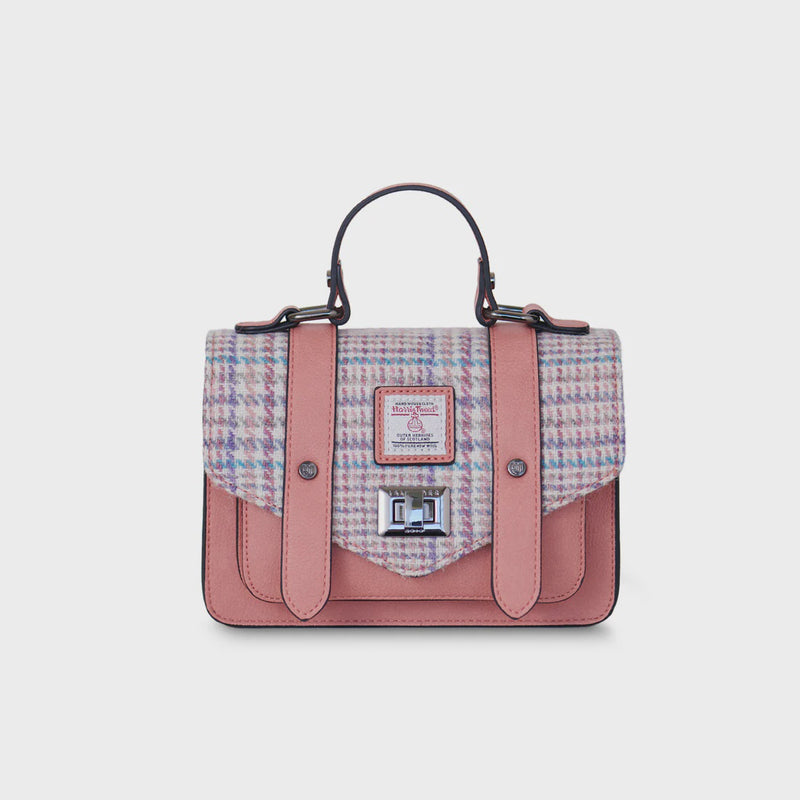 Islander | The Mini Satchel - Purple-Pink Mini Dogtooth