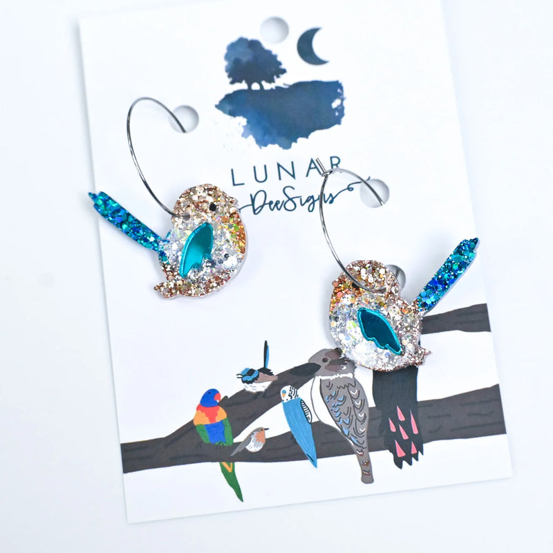 Lunar Dee | Sophie the Superb Fairy Wren - Hoops