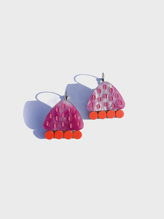 Concrete Jellyfish | spotty drops | pink & tangerine